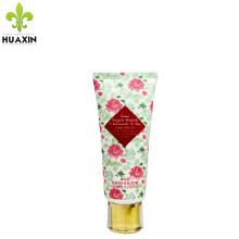 flower printing Soothing cleanser tube with plating cover